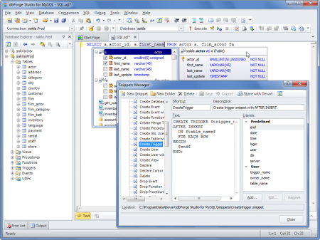 dbForge Studio for MySQL Professional v7.1.13