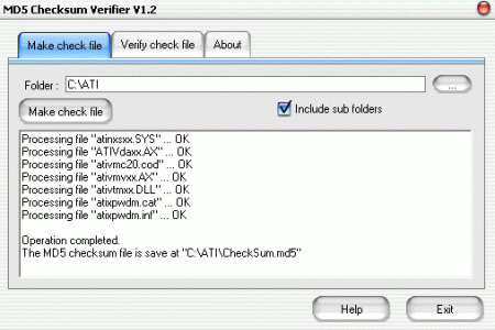 MD5 Checksum Verifier v5.3