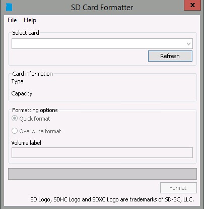 SD Card Formatter v5.0